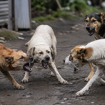 Ilustrasi anjing liar