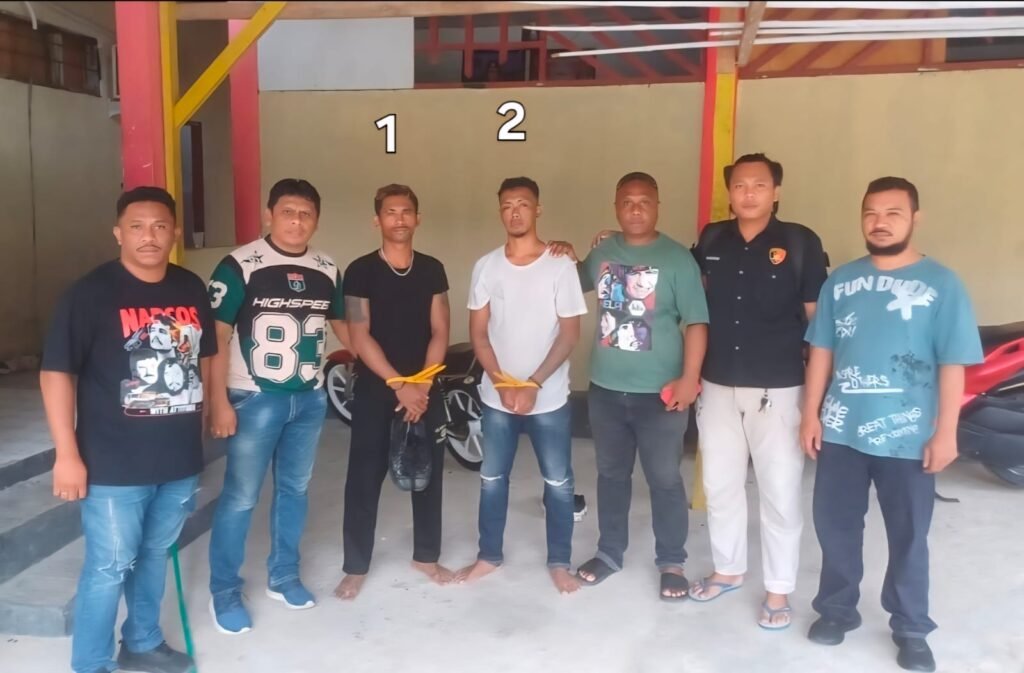 Dua orang terduga pelaku diamankan Aparat Polres Maluku Tenggara.
