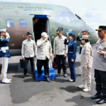 Presiden Prabowo Subianto tiba di Bandar Udara Tunggul Wulung, Kabupaten Cilacap, pada Selasa, 28 April 2026 pukul 12.07 WIB untuk melakukan kunjungan kerja di Provinsi Jawa Tengah.