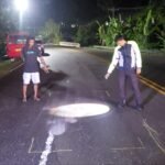 Lokasi kejadian, di ruas Jalan Ir. M Putuhena, depan Quinn Guest House, Negeri Hative Besar, Kecamatan Teluk Ambon.