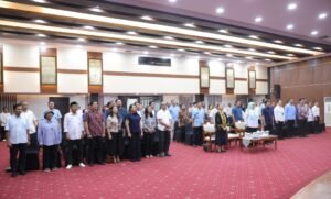 Pertemuan Persiapan Delegasi Tripartit Indonesia Menghadiri International Labour Conference (ILC) ke-114 di Kantor Kemnaker, Jakarta, Selasa (26/5/2026).