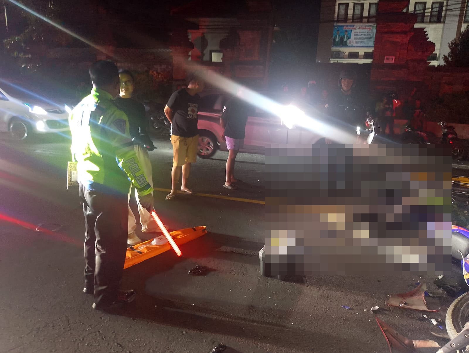 Pengendara Ninja Tewas dalam Tabrakan Dua Motor di Jalan Denpasar-Gilimanuk Badung