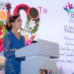 Menteri Pariwisata Widiyanti Putri Wardhana dalam sambutannya pada pembukaan Bali & Beyond Travel Fair (BBTF) 2026 di Heritage Beach Garden, The Westin Resort Nusa Dua, Bali, (28/5/2026).