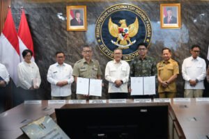 penandatanganan Perjanjian Kerja Sama (PKS) antara Pemprov DKI Jakarta dan Daya Anagata Nusantara pada Senin (4/5/2026).