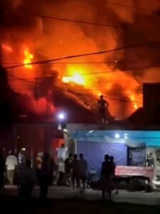 Lokasi Kebakaran di Dusun Katapan, Desa Loki, Kecamatan Huamual, Kabupaten Seram Bagian Barat.