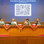 Bupati Wayan Adi Arnawa memimpin jalannya Sosialisasi Beasiswa Nak Badung Tahun 2026 di Ruang Pertemuan Kertha Gosana, Puspem Badung, Jumat (29/5).