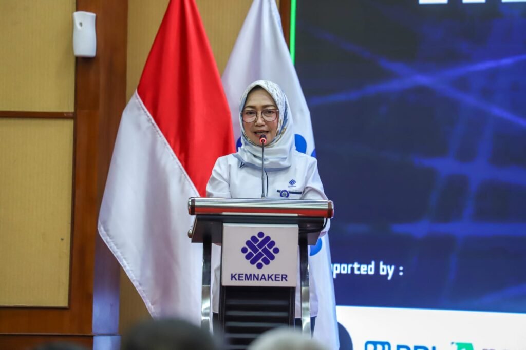 Pelaksana Tugas (Plt.) Direktur Jenderal Pembinaan Penempatan Tenaga Kerja dan Perluasan Kesempatan Kerja Kemnaker, Estiarty Haryani,