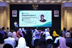 Pembukaan Konferensi Nasional tentang ekosistem kecerdasan buatan kesehatan di Jakarta, Senin (8/6).