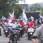 Euforia kemenangan Timnas Inggris, pendukung memadati sejumlah titik di Kota Ambon.