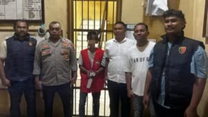 DPO kasus pengeroyokan, Abdullah Mahu di amankan Polda Maluku.