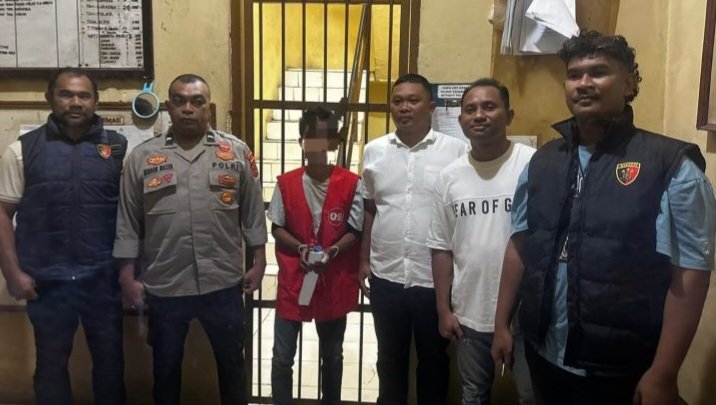 DPO kasus pengeroyokan, Abdullah Mahu di amankan Polda Maluku.