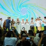 Pelaksanaan groundbreaking PSEL Bali di kawasan Pelabuhan Benoa, Denpasar, Rabu (8/7).