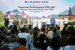 Pelaksanaan groundbreaking PSEL Bali di kawasan Pelabuhan Benoa, Denpasar, Rabu (8/7). (Foto: Humas Badung)