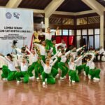 Ketua TP PKK Badung Ny Rasniathi Adi Arnawa, bersama Sekretaris I, Ny. Yunita Alit Sucipta saat menghadiri rangkaian Lomba HKG PKK Ke-54 Provinsi Bali di Gedung Wanita Nari Graha, Jl. Cut Nyak Dien No. 2, Denpasar, Rabu (1/7).