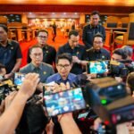 Bupati Wayan Adi Arnawa saat menghadiri Rapat Paripurna Masa Persidangan Ketiga DPRD Kabupaten Badung Tahun Sidang 2025–2026 di Ruang Sidang Utama DPRD Badung, Senin (13/7).
