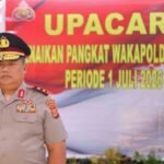 Upacara kenaikan pangkat Wakapolda Maluku, Irjen Pol Imam Thobroni.