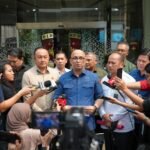 Dirdik Jampidsus Kejagung Syarief Sulaeman memberikan keterangan kepada pers.