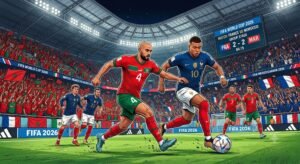 Ilustrasi Prancis vs Maroko