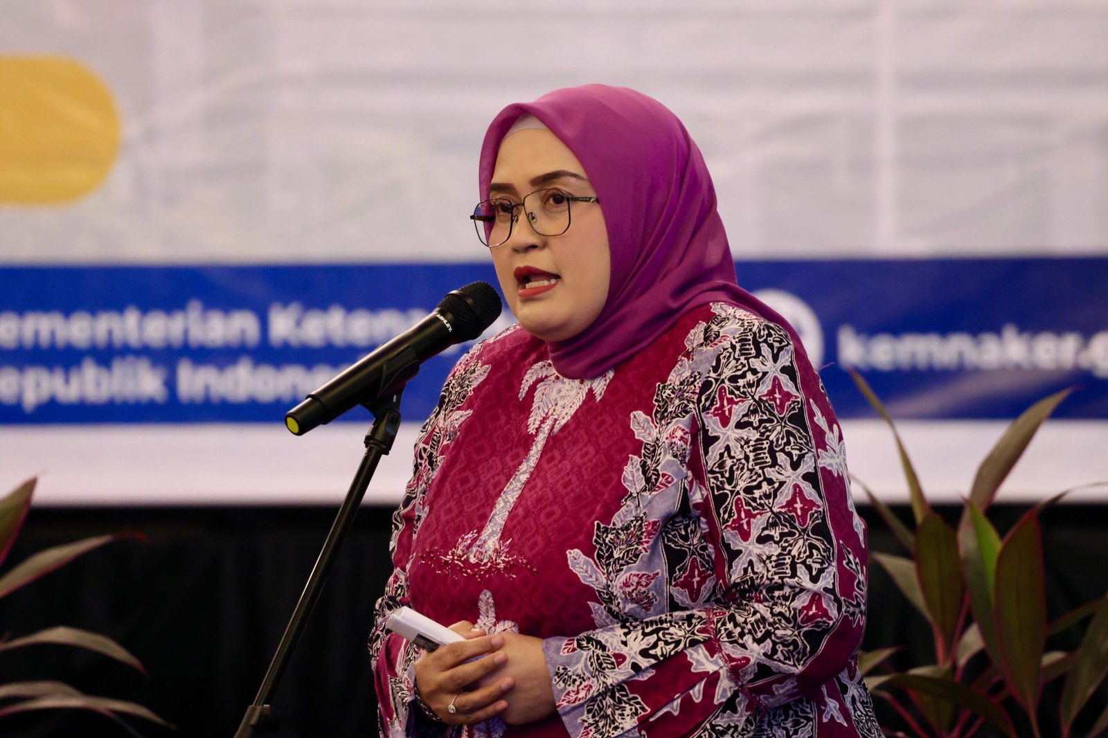 Direktur Jenderal Pembinaan Hubungan Industrial dan Jaminan Sosial (PHI dan Jamsos) Kemnaker Indah Anggoro Putri