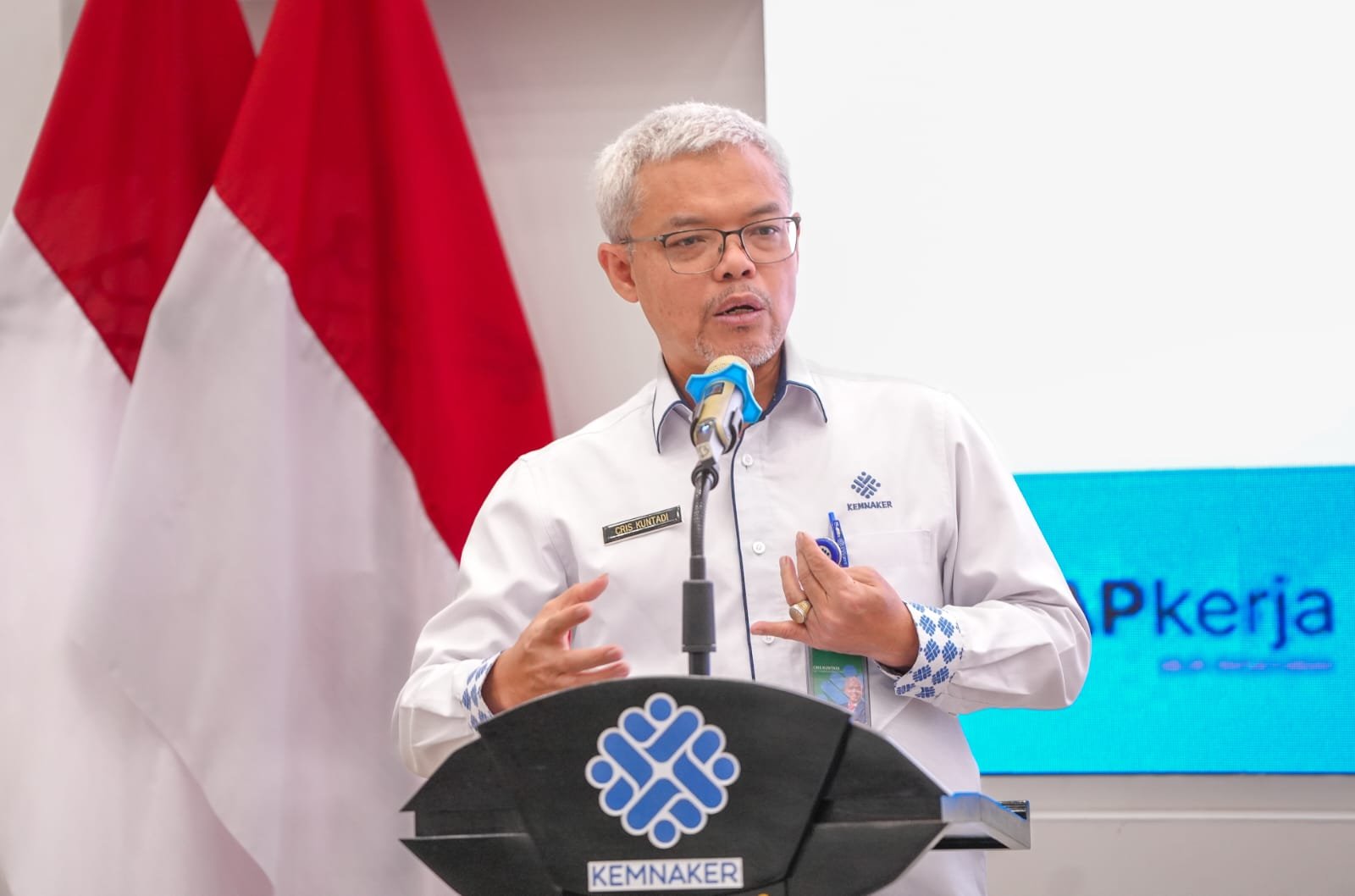 Sekretaris Jenderal Kemnaker Cris Kuntadi