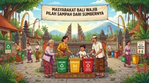 Ilustrasi pilah sampah