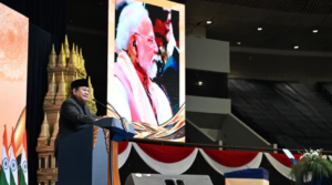 Presiden Republik Indonesia, Prabowo Subianto menghadiri acara Indian Community Reception yang digelar di Jakarta International Convention Center (JICC), pada Selasa, 7 Juli 2026.