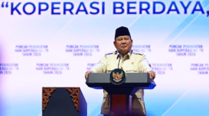 Presiden Prabowo Subianto menghadiri Puncak Peringatan Hari Koperasi ke-79 Tahun 2026 yang digelar di Indonesia Arena, Jakarta, pada Minggu, 12 Juli 2026.