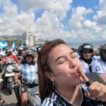 Rayakan Kemenangan Timnas Argentina, warga Kota Ambon Konvoi kendaraan memadati Jembatan Merah Putih.